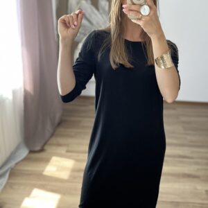 Czarna klasyczna sukienka Selected Femme r. M