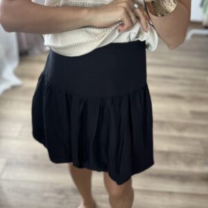 Czarna spódniczka bombka ICHI r. S/M