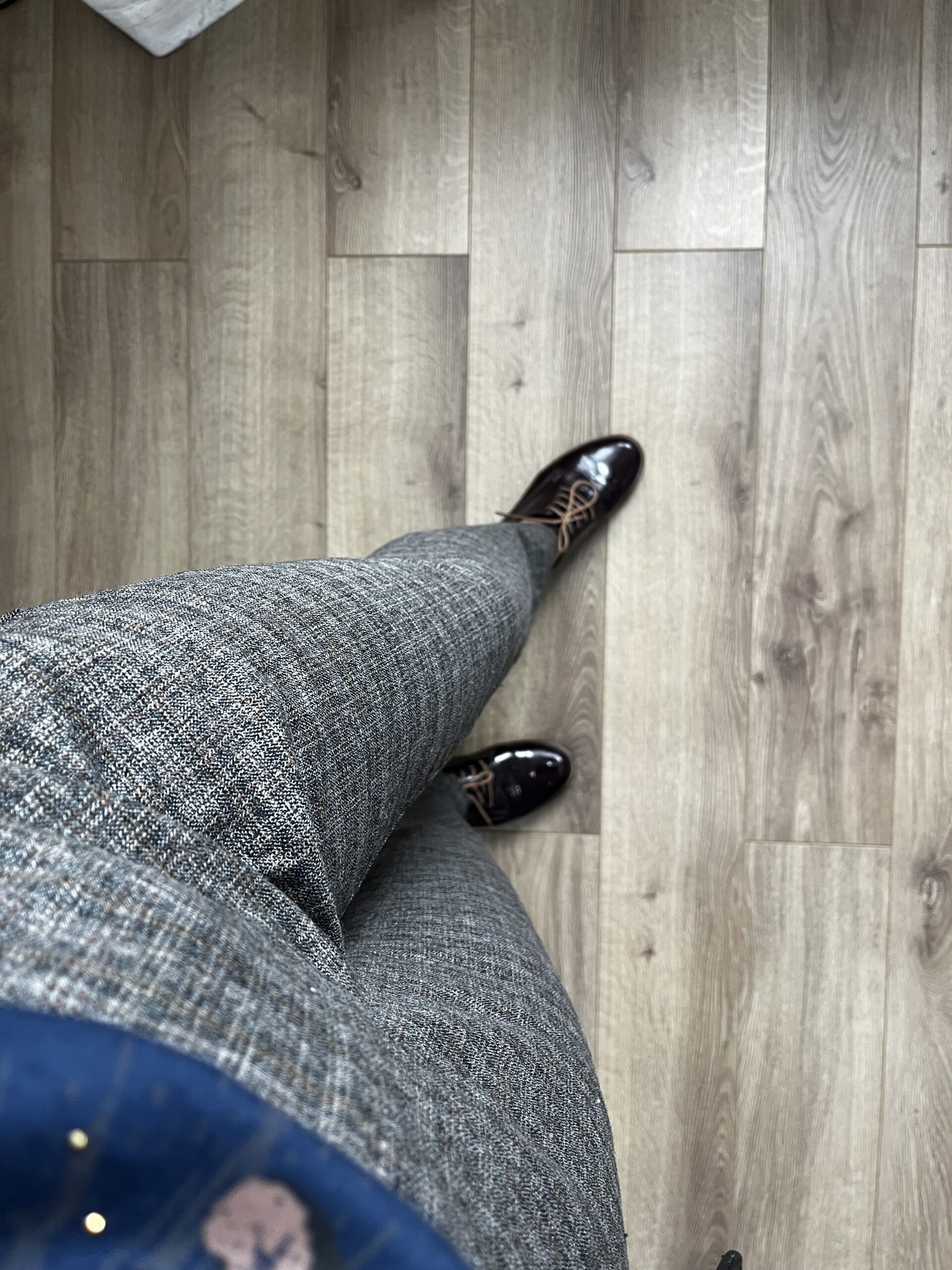 Eleganckie spodnie w kratkę r. M Pulz Jeans - obrazek 2