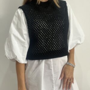 Czarna kamizelka bezrękawnik r .S/M Co’couture