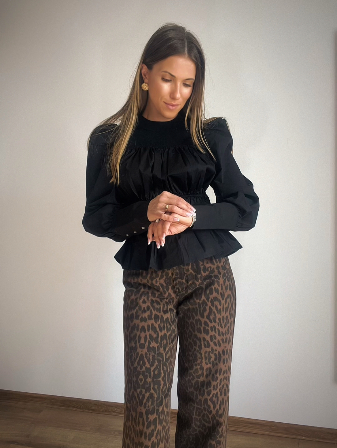 Czarna bluzka ze ściągaczem Co'couture r. S 36