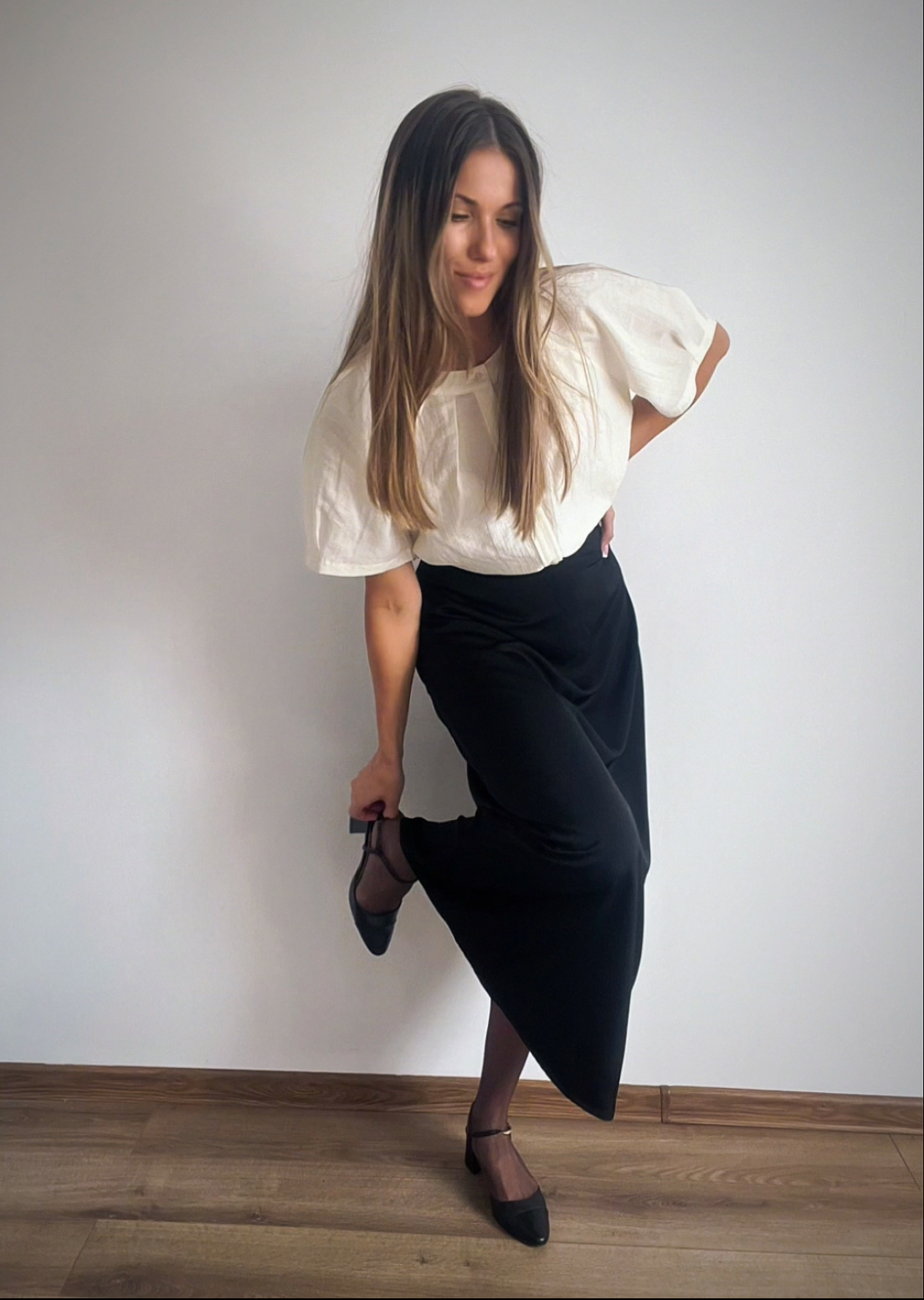 Czarna długa prosta gładka spódnica r. M 38 Co'couture - obrazek 4