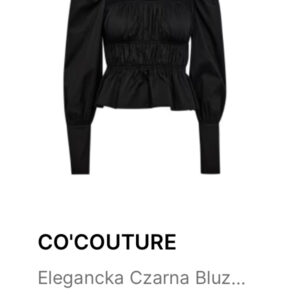 Czarna bluzka ze ściągaczem Co’couture r. S 36