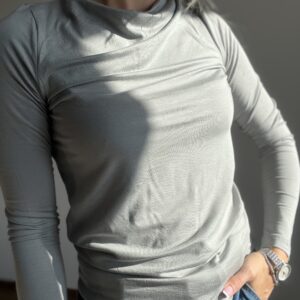 Szara bluzka longsleeve z lyocellu r. S 36 Conservandum