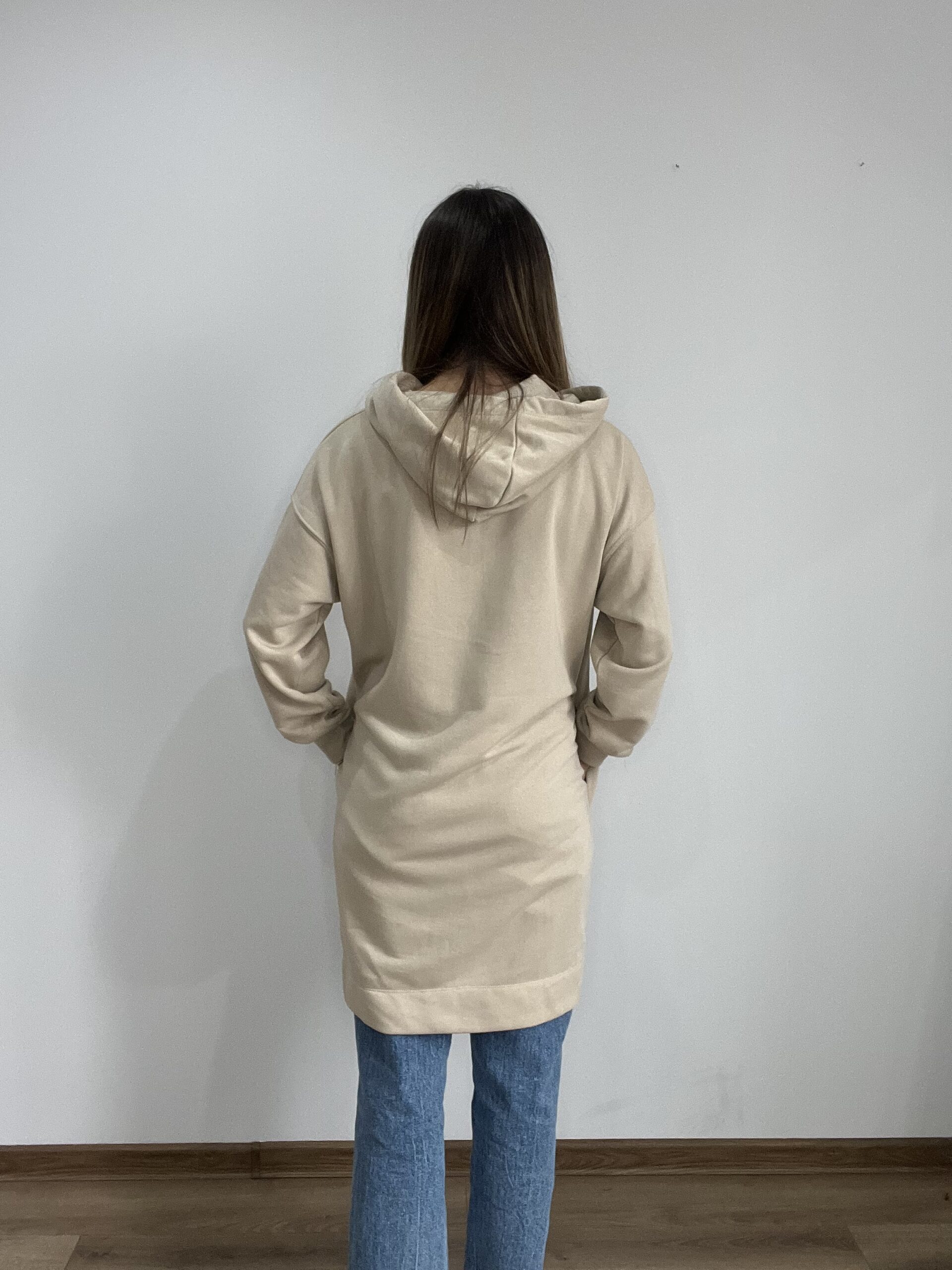 Długa bawełniana bluza sukienka dresowa r. M/L The Jogg Concept - obrazek 3