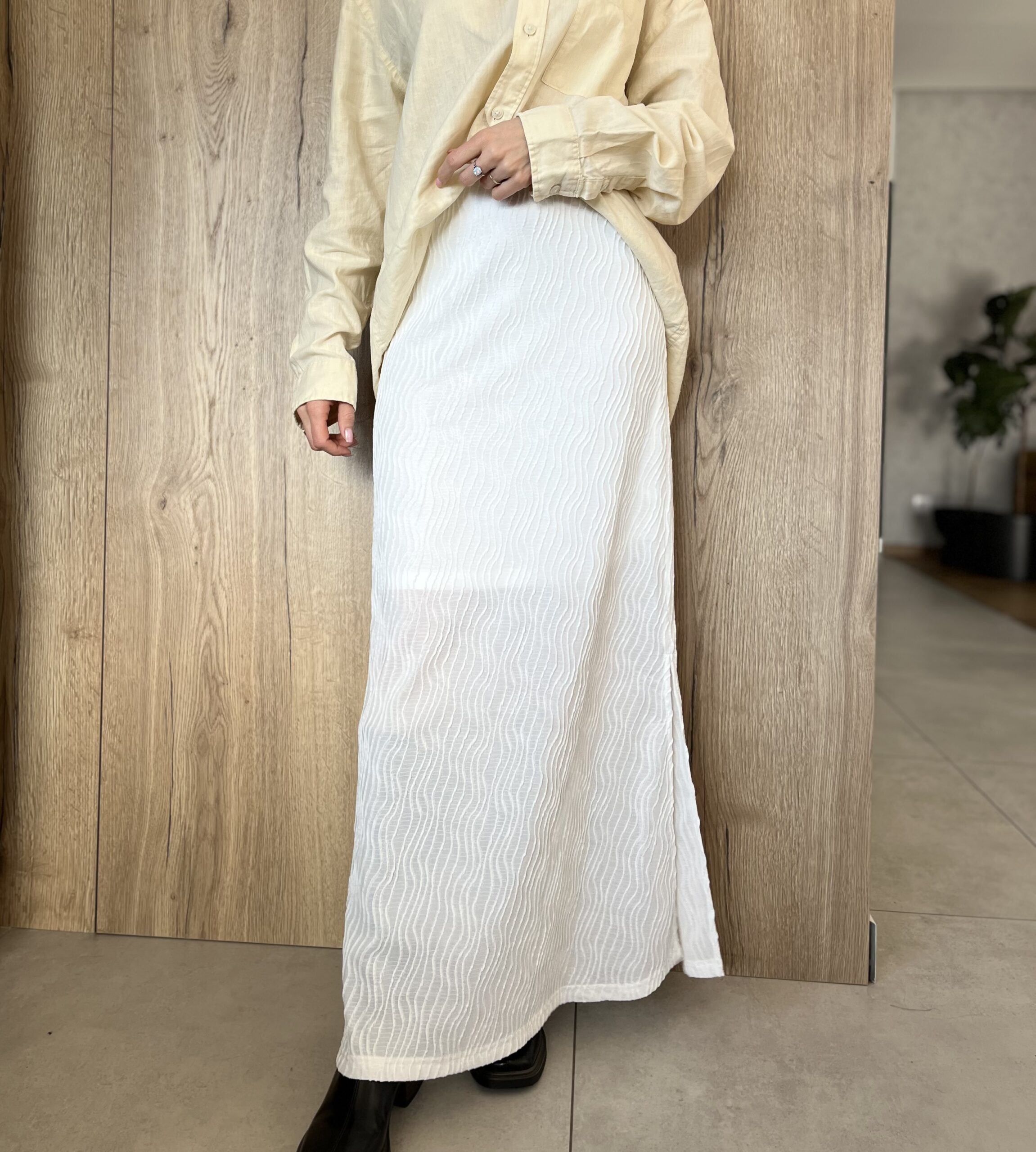 Biała spódnica maxi r. M 38 Kaffe