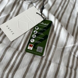 Lniana bluzka z w paski Kaffe r. 44 XXL