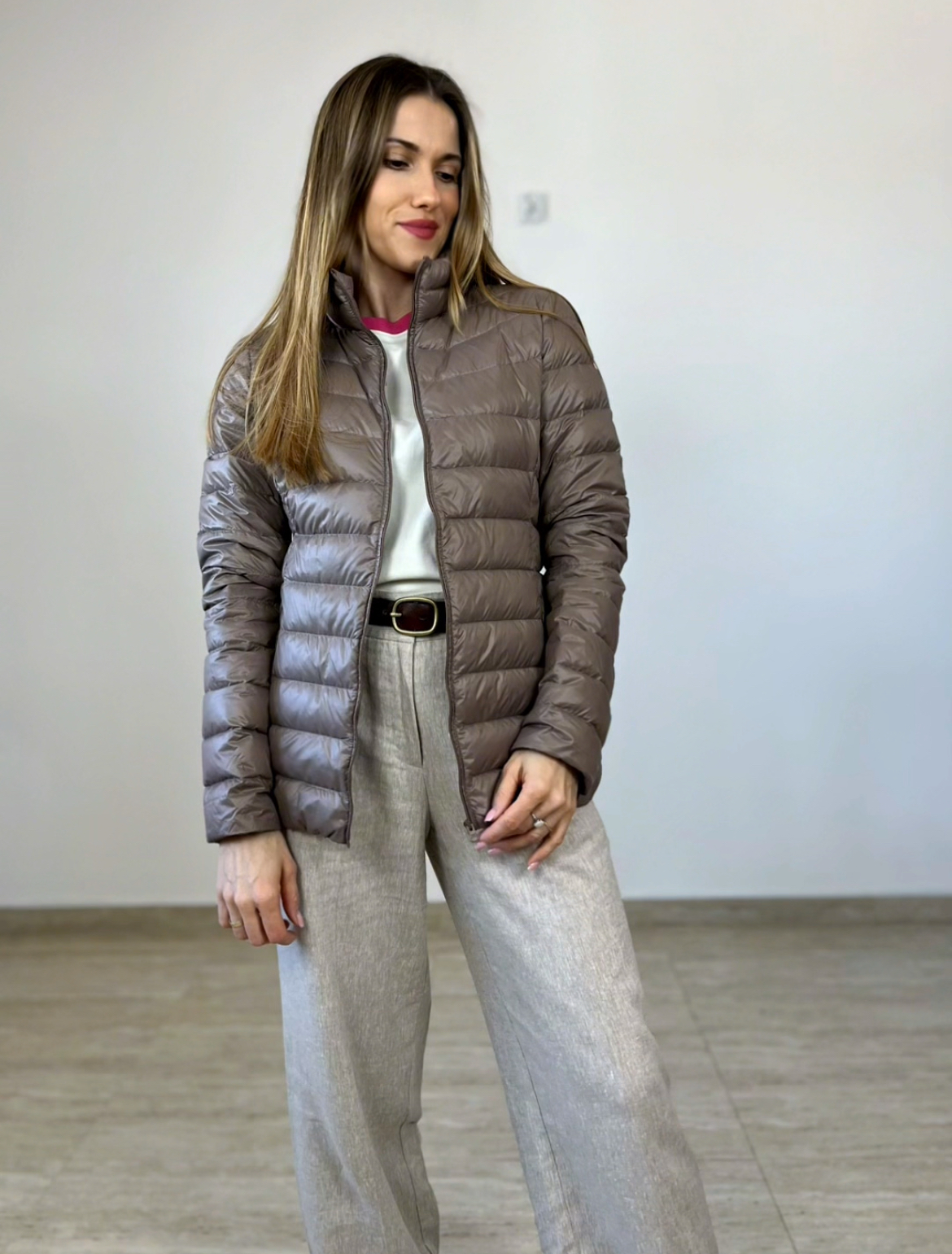 Puchowa kurtka Tchibo puch pierze r. S 36 - obrazek 4