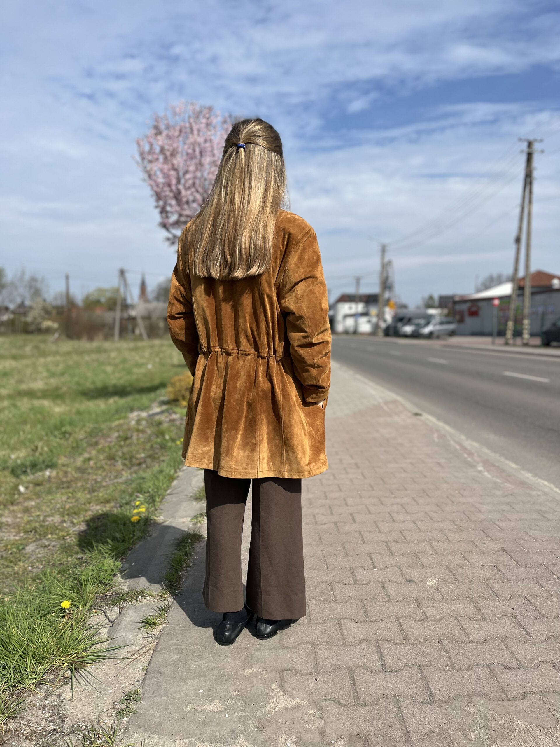 Zamszowa skórzana kurtka skóra naturalna r. 42-46 Jofama