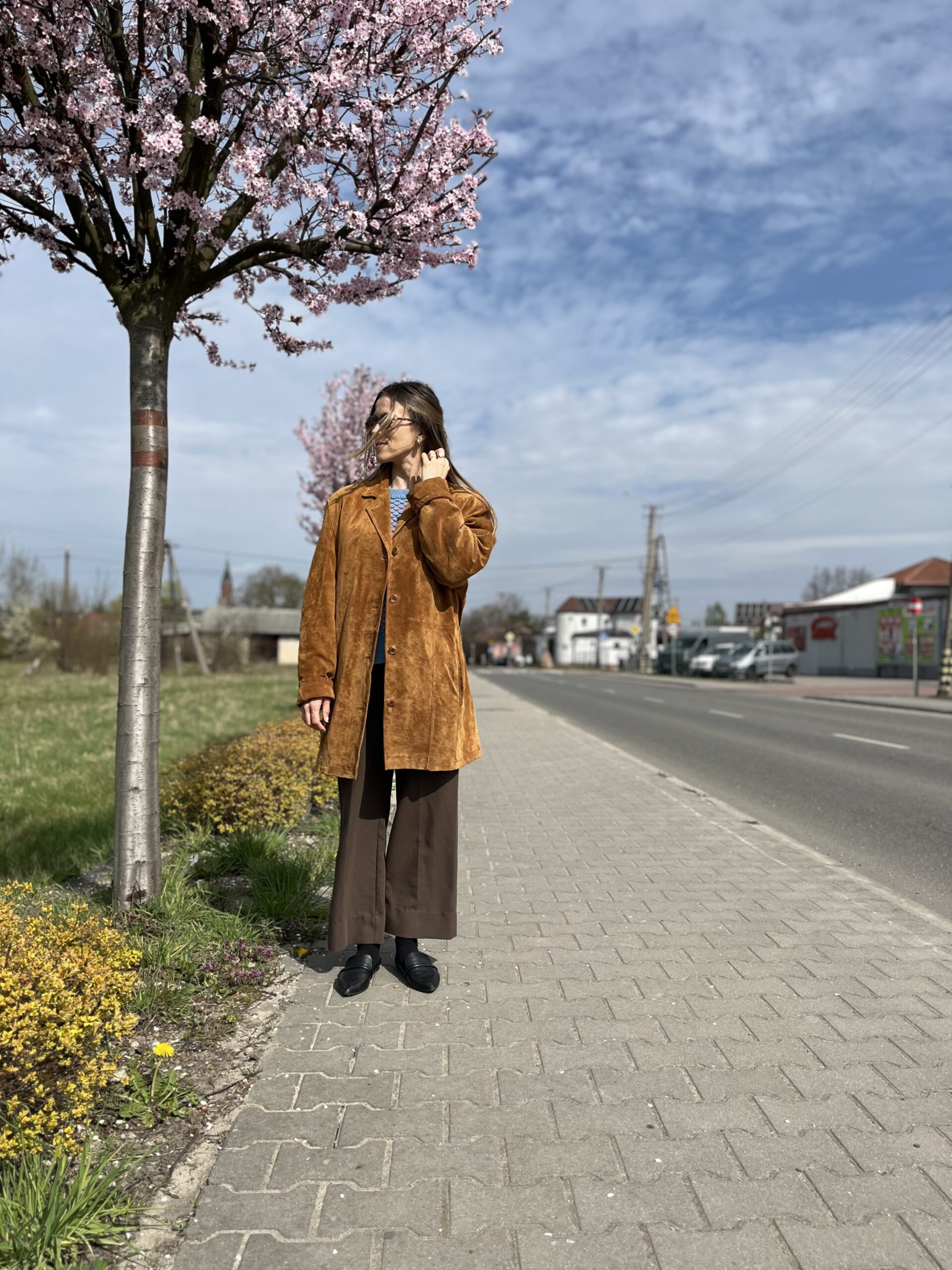 Zamszowa skórzana kurtka skóra naturalna r. 42-46 Jofama - obrazek 2