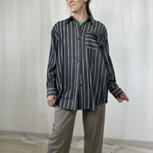 Szara koszula bluzka w paski Co’couture r. S, M, L