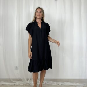 Czarna sukienka z szerokimi rękawami Co’couture r. S/M