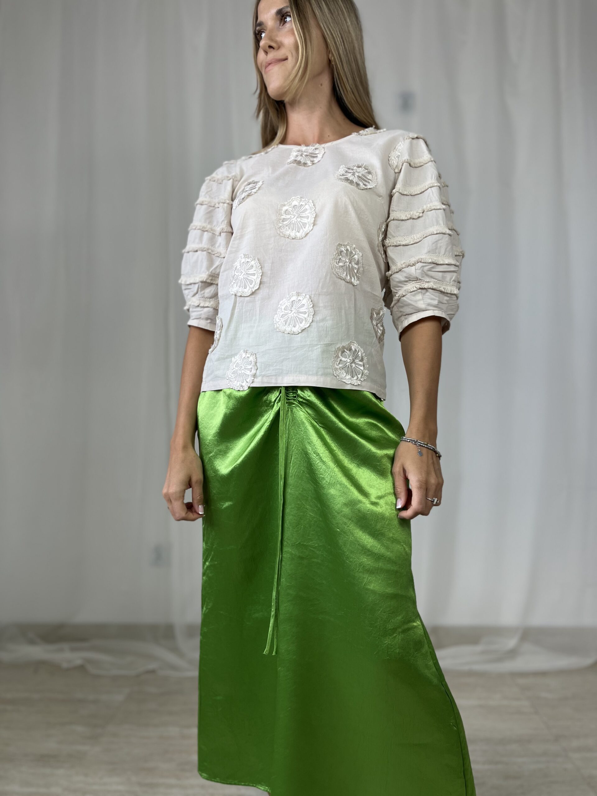 Kremowa bluzka MUNTHE r. XS/S - obrazek 3