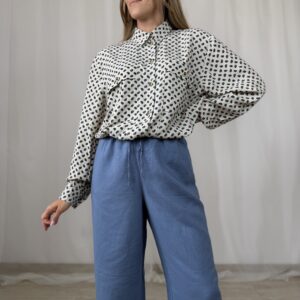 Koszula z ozdobnymi guzikami vintage r. XL 42