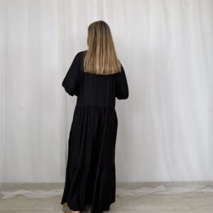 Czarna maxi sukienka H&M r. M/L