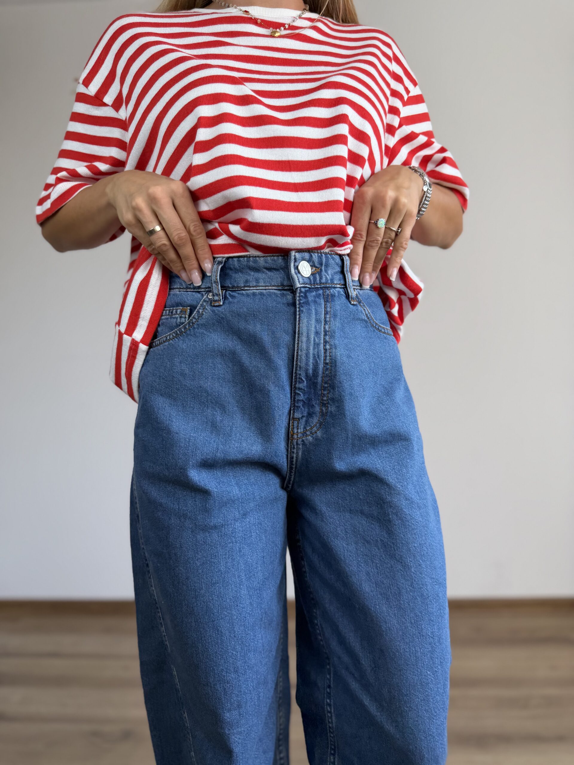 Jeansy baggy MSCH copenhagen r. S/M - obrazek 3