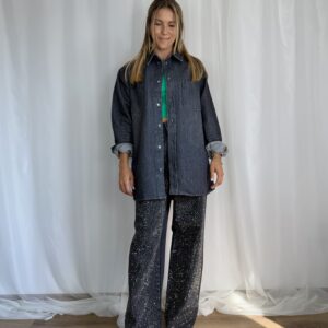 Jeansowa kurtka oversize Wood Wood r. L 40