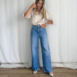 Jeansy z prostymi nogawkami Wood Wood r. M/L W 28 L 32